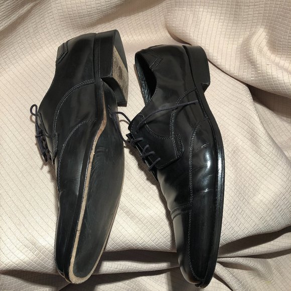 Johnston & Murphy oxford leather black shoes, 11.5 main image 8